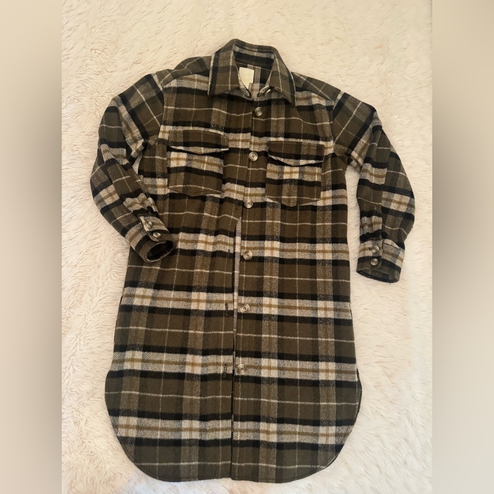 H&M Oversized Plaid Shacket